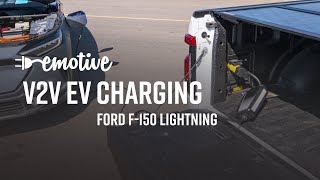 Vehicle to vehicle charging with Ford F-150 Lightning