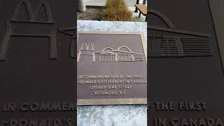 In Commemoration of the first McDonald’s restaurant in Canada Richmond #shorts @vancouvertubes