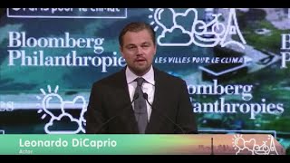 Leonardo DiCaprio Speaks to the Climate Summit for Local Leaders