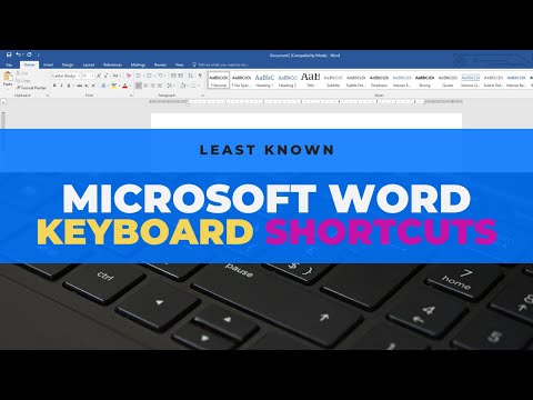 MICROSOFT WORD LEAST USED KEYBOARD SHORTCUTS