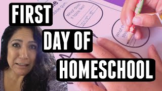 Our First Day of Homeschool - Learning at Home during Social Distancing