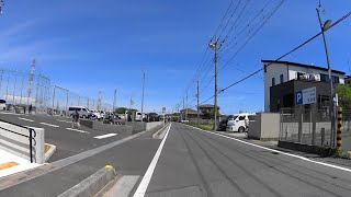 【自転車車載】新三郷ららシティ2丁目付近～半田公園前～三郷市半田、県道52号越谷流山線付近(2019/04/28)