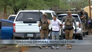 Law enforcement floods street on Tucson's westside during criminal investigation