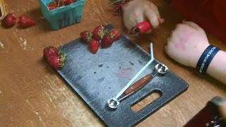 Strawberry huller tools tested reviewed