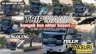 FULL BASURI🐍hunting bus rombongan trip mania gass to pantai anyer!!