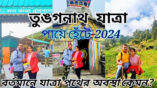 তুঙগনাথ যাত্রা পায়ে হেঁটে/Tunganath track 2024/বর্তমানে যাত্রা পথের অবস্থা কেমন?