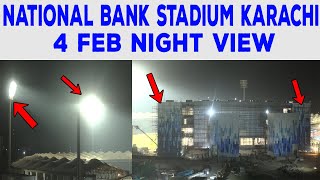 National Bank Stadium Karachi Night View ❤❤❤ | Flood Lights work Done | Cladding Sheets View