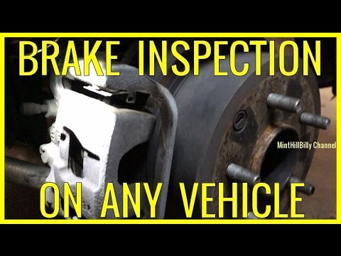 Brake Inspection On Your Car Or Truck - Basic EASY DIY - YouTube