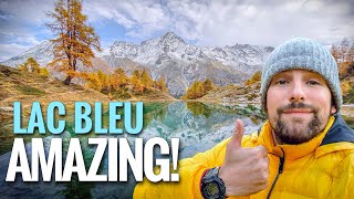 Autonne en SUISSE - Le PLUS BEAU Lac inconnu - LAC BLEU en Val d'Hérens - Canton du Valais