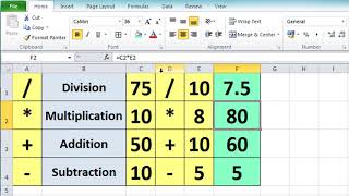 Excel 2010 Tutorial For Beginners part 3 Calculation Basics & Formulas Microsoft Excel