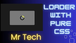 Create a Beautiful CSS Loader Animation | Pure HTML & CSS Tutorial for Beginners
