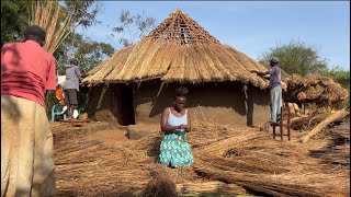 Renovating My Grandfather’s Multi-Million Grass thatched Mud House // African Village Life