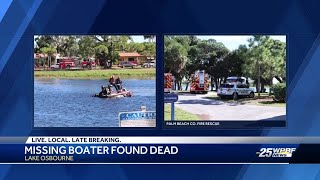 Body found in Lake Osbourne after vessel flipped over