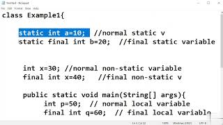 46  Final variables in Java