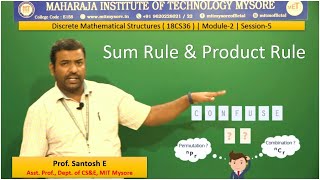 Sum Rule & Product Rule | 3rd Sem | CSE | Module-2 | Discrete Mathematical Structures | Session-5