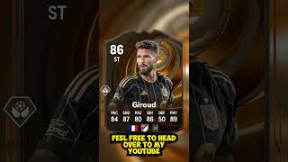 86 RATED ULTIMATE SUCCESSION OLIVIER GIROUD SBC IN EAFC25!!! #fc25 #shorts #viralvideo