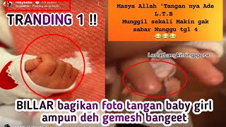 TRANDING 1 PERDANA VLOG BABY GIRL LESLAR RIZKY BILLAR BAGIKAN FOTO TANGAN BABY L LENTIK BANGEET