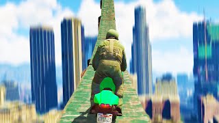 GTA 5 Funny Moments - Crazy Building Bike Stunts - (GTA V Online Gameplay)