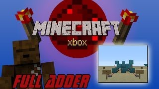 Best Compact Binary Full Adder |Minecraft Xbox| Redstone Tutorial