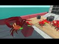 Dinosaurs VS Red Crabs - Who Can Hunt More Crabs