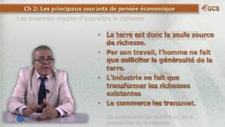 Chapitre 2: Les principaux courants de la pensée économique partie 1