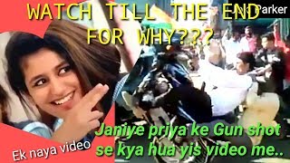 Priya prakash warrior new gunshot video 1080p/OMG /Must watch the video to what happen.Joki parker.