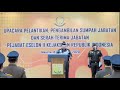 Pelantikan dan Pengambilan Sumpah Jabatan Eselon II