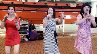 Ending~今晚夜+忘不了你+擁抱你離去💃+花花宇宙💃~米英姐妹花💃@190411中環八號碼頭