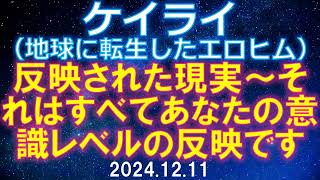 2024.12.11 ケイライ（地球に転生したエロヒム）「反映された現実～それはすべてあなたの意識レベルの反映です」