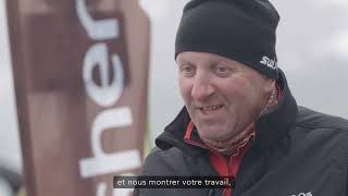 Interview croisée entre le Sherpa et le maître-chien d'avalanche à Châtel