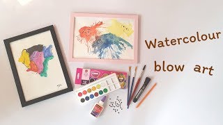 เป่าสีน้ำ สร้างจินตนาการ | Watercolour blow art