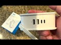 travel power strip trond 4 outlets 4 usb charger complete review u0026 demo