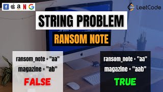 Ransom Note | FAANG | String Problem | Leetcode 383 | Using Python.