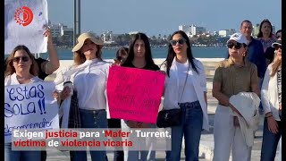 Exigen justicia para ‘Mafer’ Turrent, víctima de violencia vicaria