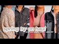 SPRING TRY ON HAUL💐 some of my favorite new finds!✨ // American Eagle, H&M + Lane 201 Try On Haul