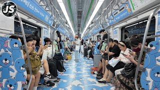 Seoul Subway Line 2 Ride (\u0026 Korean baseball pre-game) | South Korea