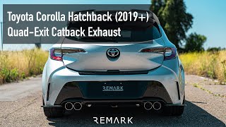 REMARK Toyota Corolla Hatchback Quad-Exit Catback Exhaust System