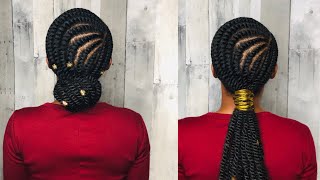 HowTo: FEED-IN TWISTS (SHORT CUT) w/ SPRING TWIST HAIR