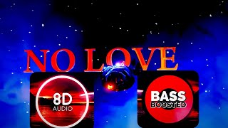 No Love | 8D | Bass Boosted | Shubh | thiarajxtt | Latest Punjabi Songs 2022 | Lyrics