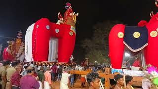 Shivarathri Padanilam | Kerala Temple Festival Giant Bull Procession | Shinkarimelam Variety Steps