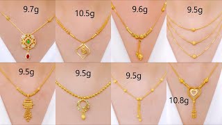 Latest 22kt gold lightweight gold chain necklace designs