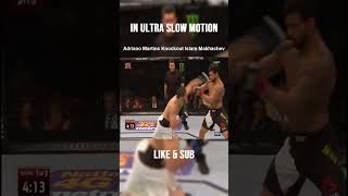 Adriano Martins Knockout Islam Makhachev | SLOW MOTION