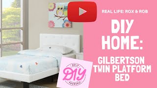 DIY HOME: HOW-TO:  Assemble Tufted Leather Twin Platform Bed  *EASY TO FOLLOW*