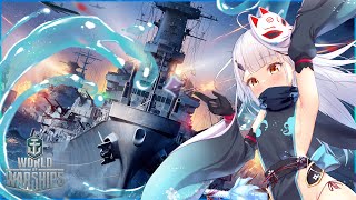 『World of Warships』#3 周末沒事一起開船✨沒駕照也是能當艦長的吧？【水凪ゆい】