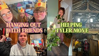 HANGING WITH FRIENDS AND TYLER MOVING VLOG !!