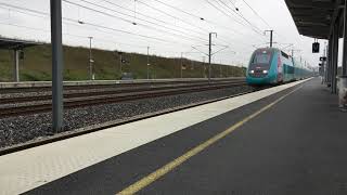 TGV Ouigo arriving at Champagne - Ardenne