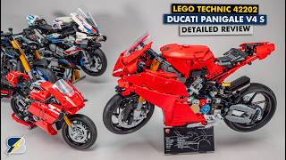 LEGO Technic 42202 Ducati Panigale V4 S detailed building review \u0026 comparison