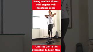 Sunny Health & Fitness Mini Stepper with Resistance Bands Review #Shorts