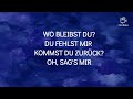 Du fehlst mir (Lyrics) ~DELA