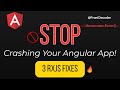 STOP Crashing Your Angular App!  3 RxJS Fixes That Work